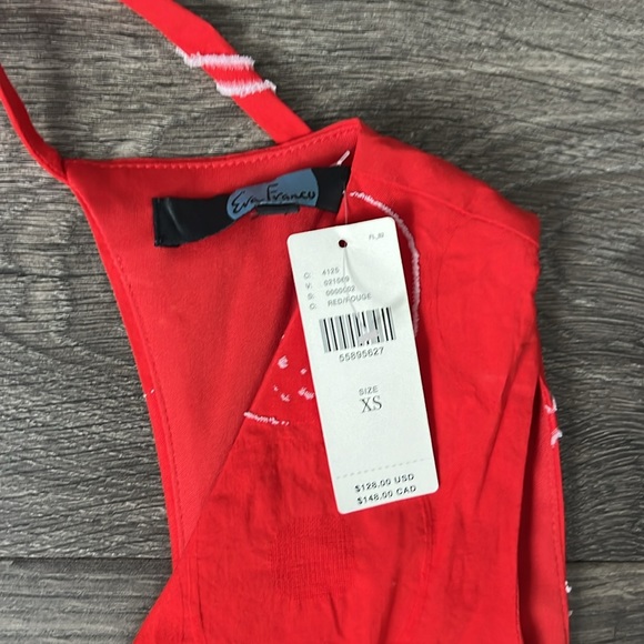 Evo Franco - ANTHROPOLOGIE- RED circle jumper ❤️ XS - Picture 6 of 7